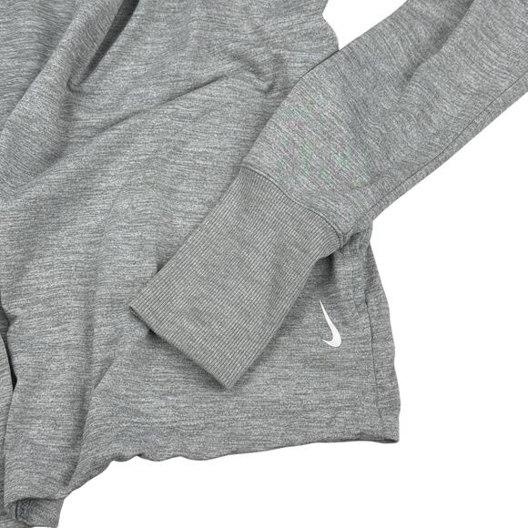 NIKE Yoga Particle Grey Core Essential Jersey Open Cardigan Sz XS - Picture 4 of 5